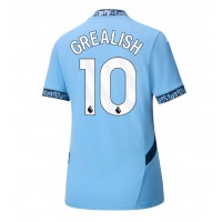 Stroje piłkarskie Manchester City Jack Grealish #10 Koszulka Podstawowej dla damskie 2024-25 Krótki Rękaw